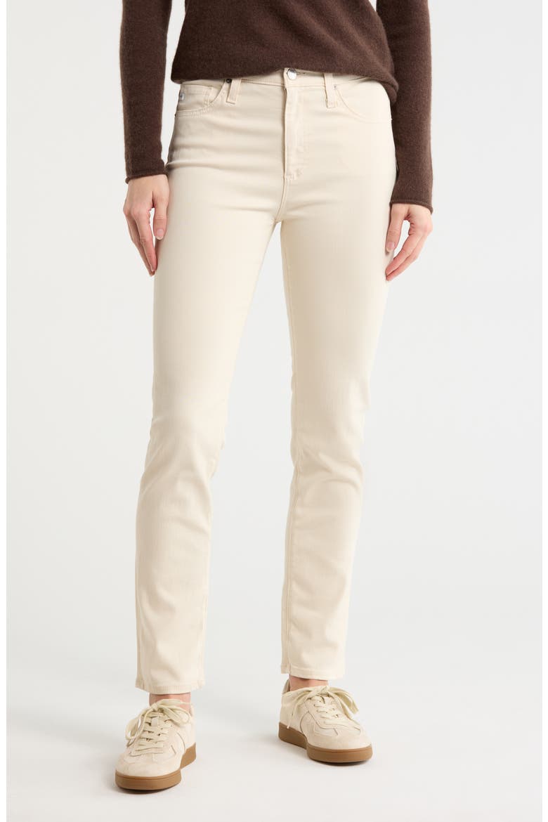 Mari Ankle Slim Straight Jeans, Main, color, IVORY CLAY