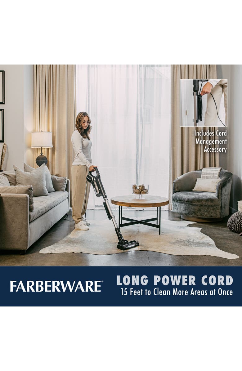 FARBERWARE Classic Stick Vacuum Cleaner, Alternate, color, Black