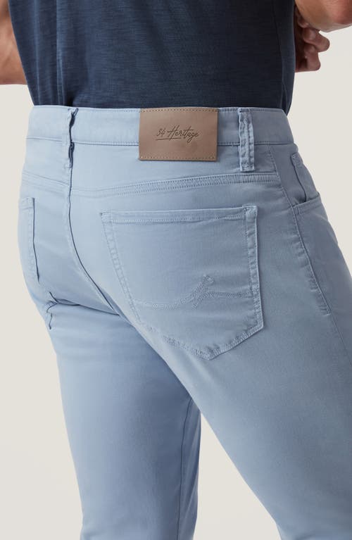 34 Heritage Cool Tapered Slim Fit Twill Pants In Sky Twill