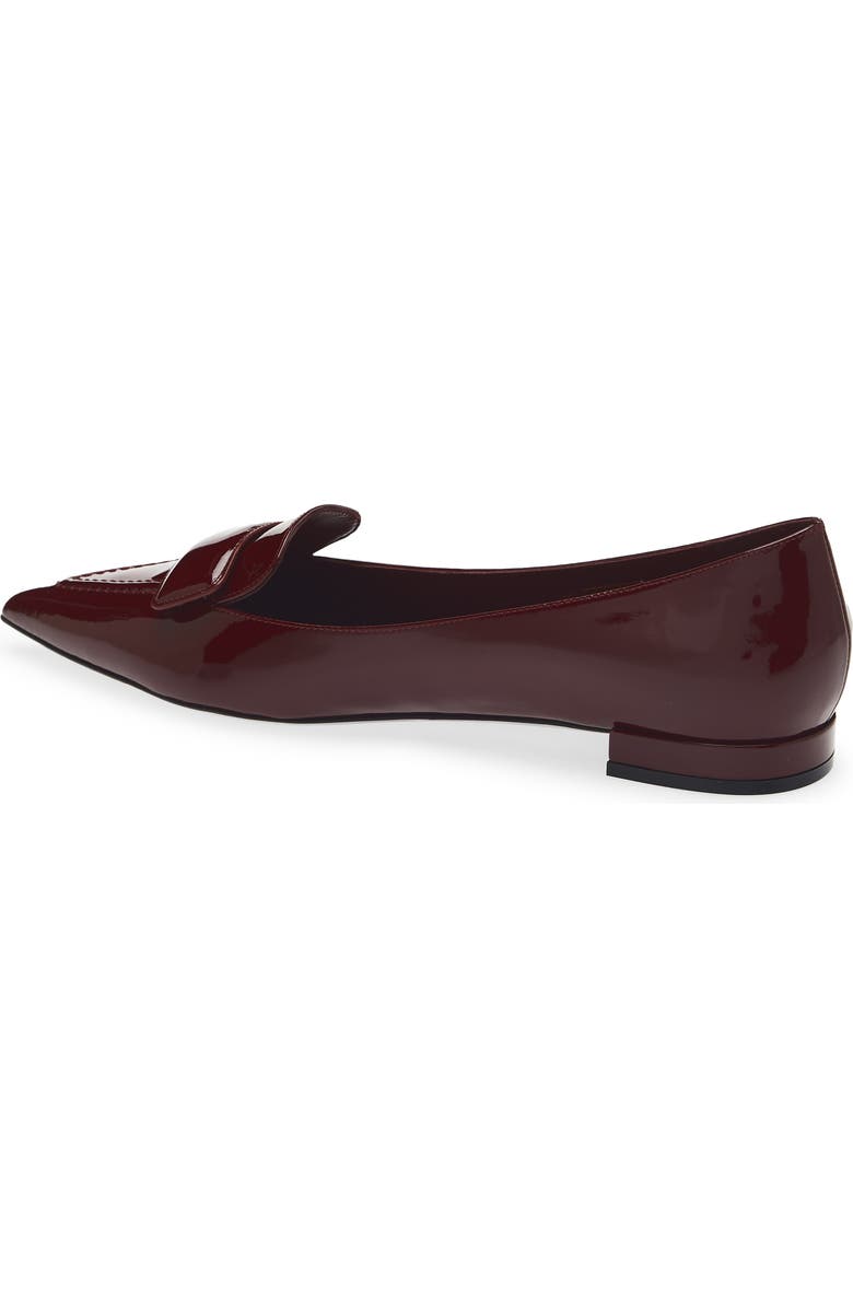Stuart Weitzman Sovinnie Patent Loafer Flat, Alternate, color, Rosewood