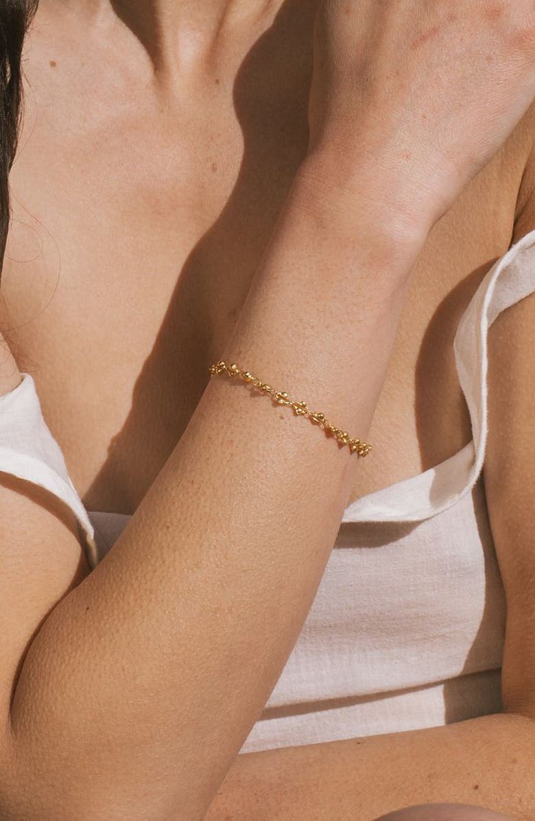 Satya Jewelry Warming Energy Chain Bracelet, Alternate, color, Gold