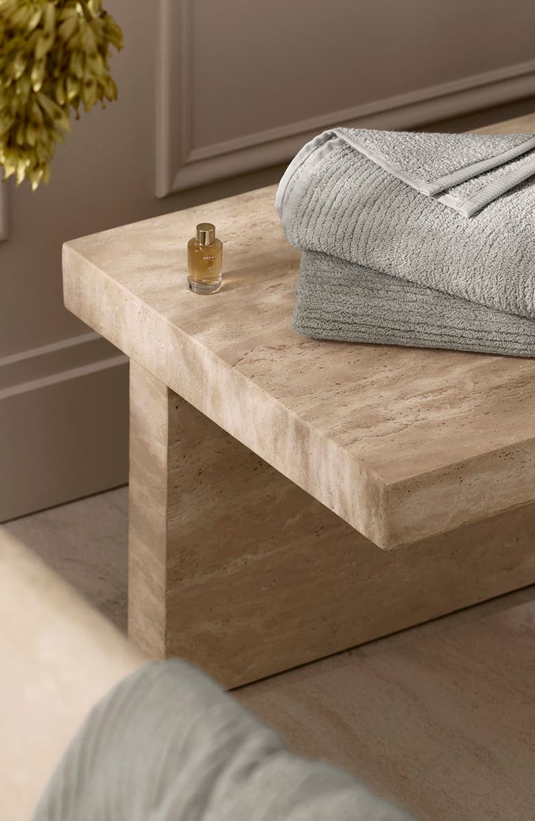 Boll & Branch Set of 2 Ribbed Organic Cotton Hand Towels, Alternate, color, 