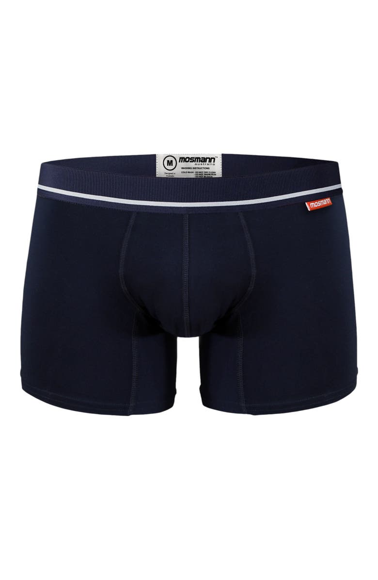 Mosmann Australia Men's Ultra-Soft Boxers, Alternate, color, Dark Navy