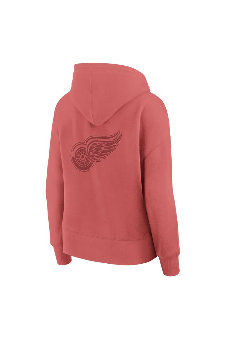 Women's Fanatics Red Detroit Red Wings Elements Future Ground Subtle Tonal Pullover Hoodie, Alternate, color, Red