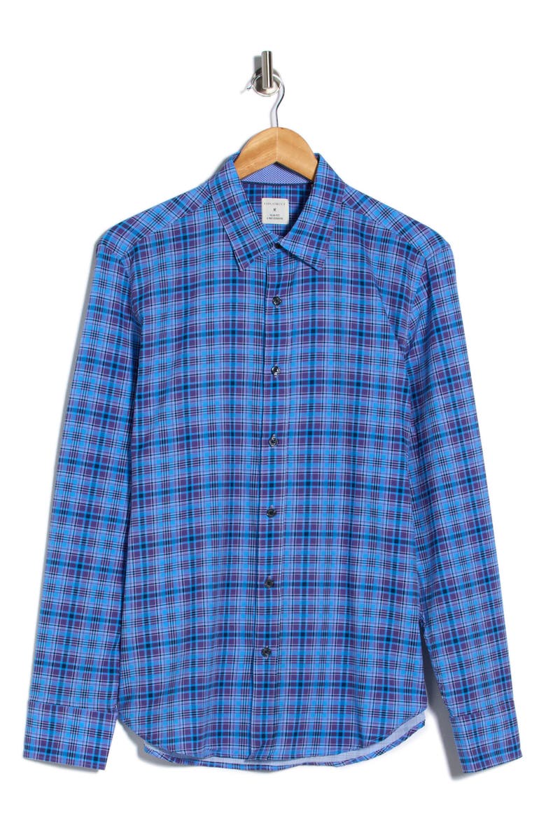 CONSTRUCT Slim Fit Plaid Button-Up Shirt, Alternate, color,
