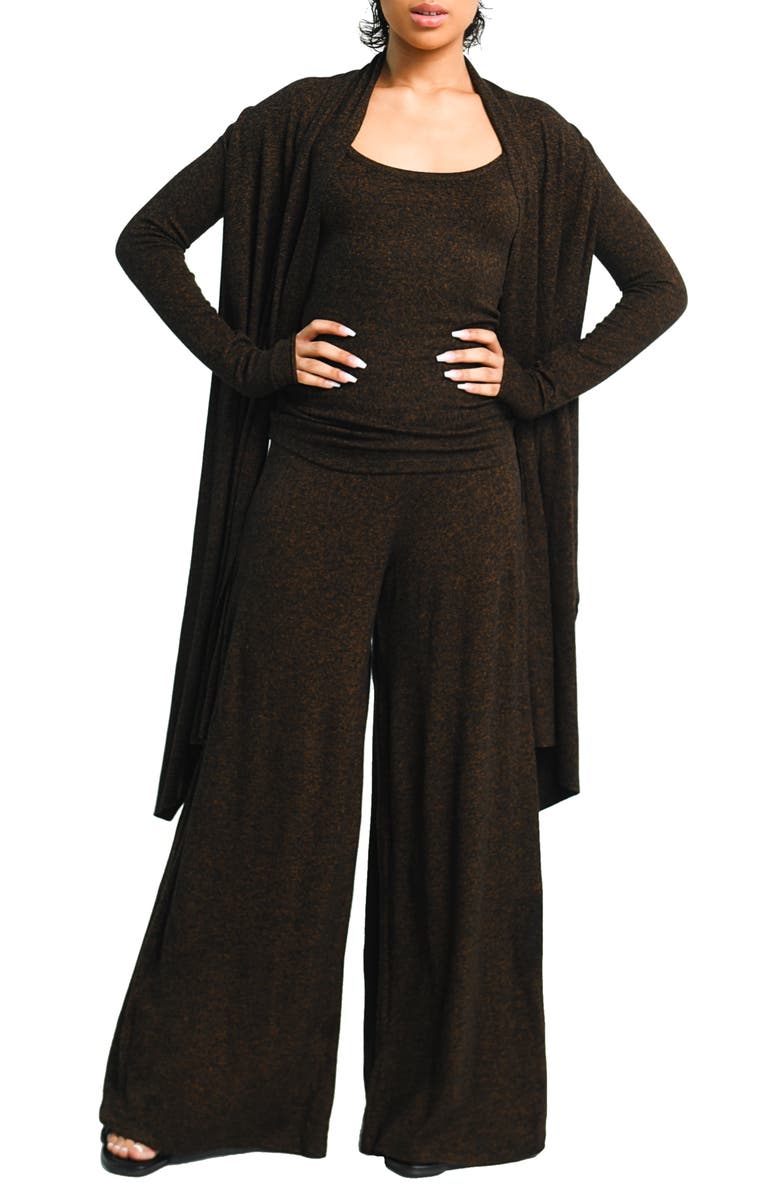 Dai Moda Cat Longline Wrap Cardigan, Main, color, 