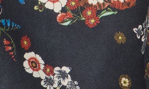 T Tahari Crop Faux Suede Jacket In Multi