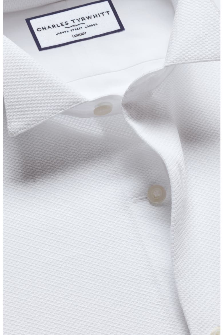 Bib Front Wing Collar Evening Shirt, Alternate, color, White