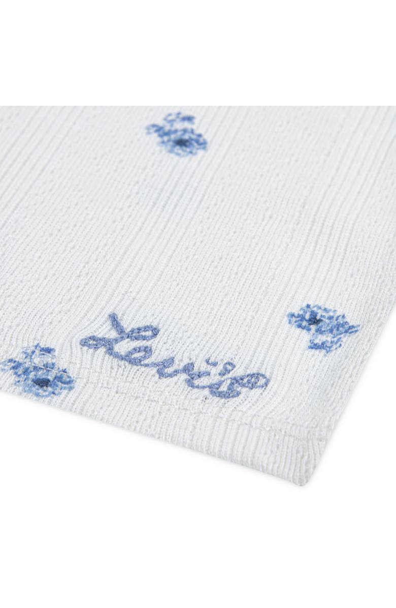 Levi's Kids' Ditsy Print Knit Top, Alternate, color, Bright White