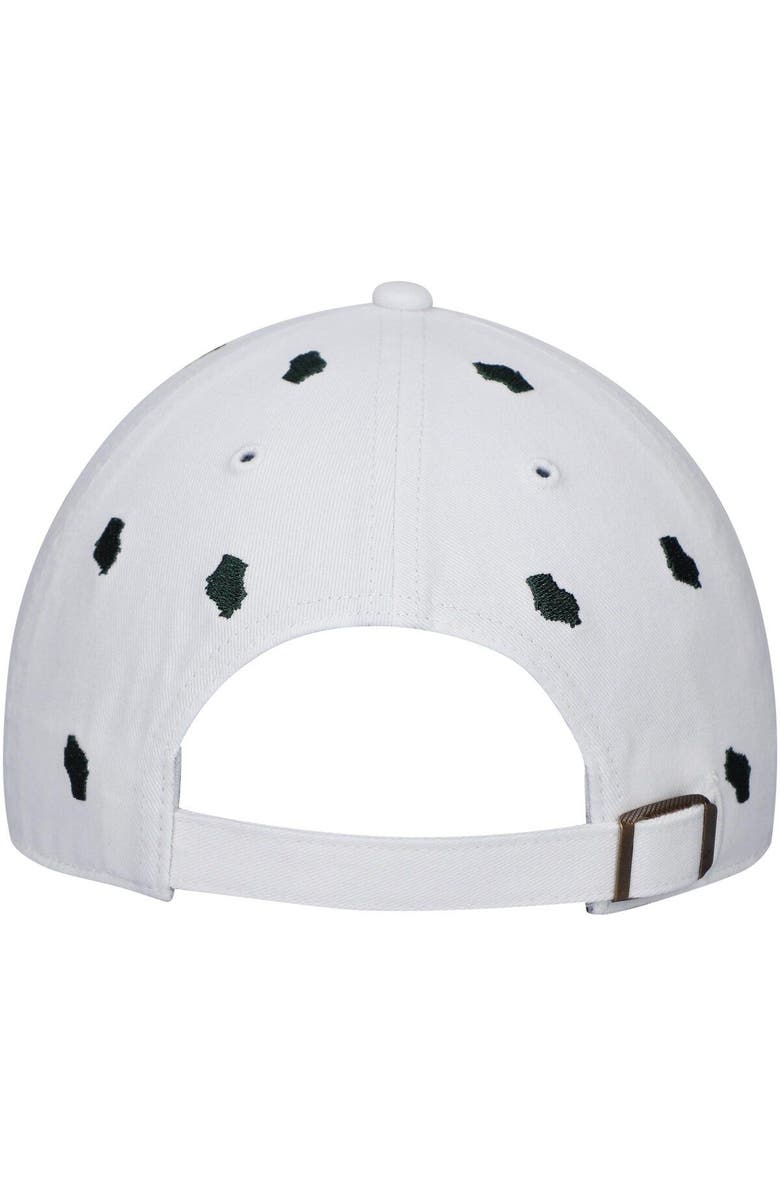 '47 Women's '47 White Green Bay Packers Confetti Clean Up Adjustable Hat, Alternate, color, White