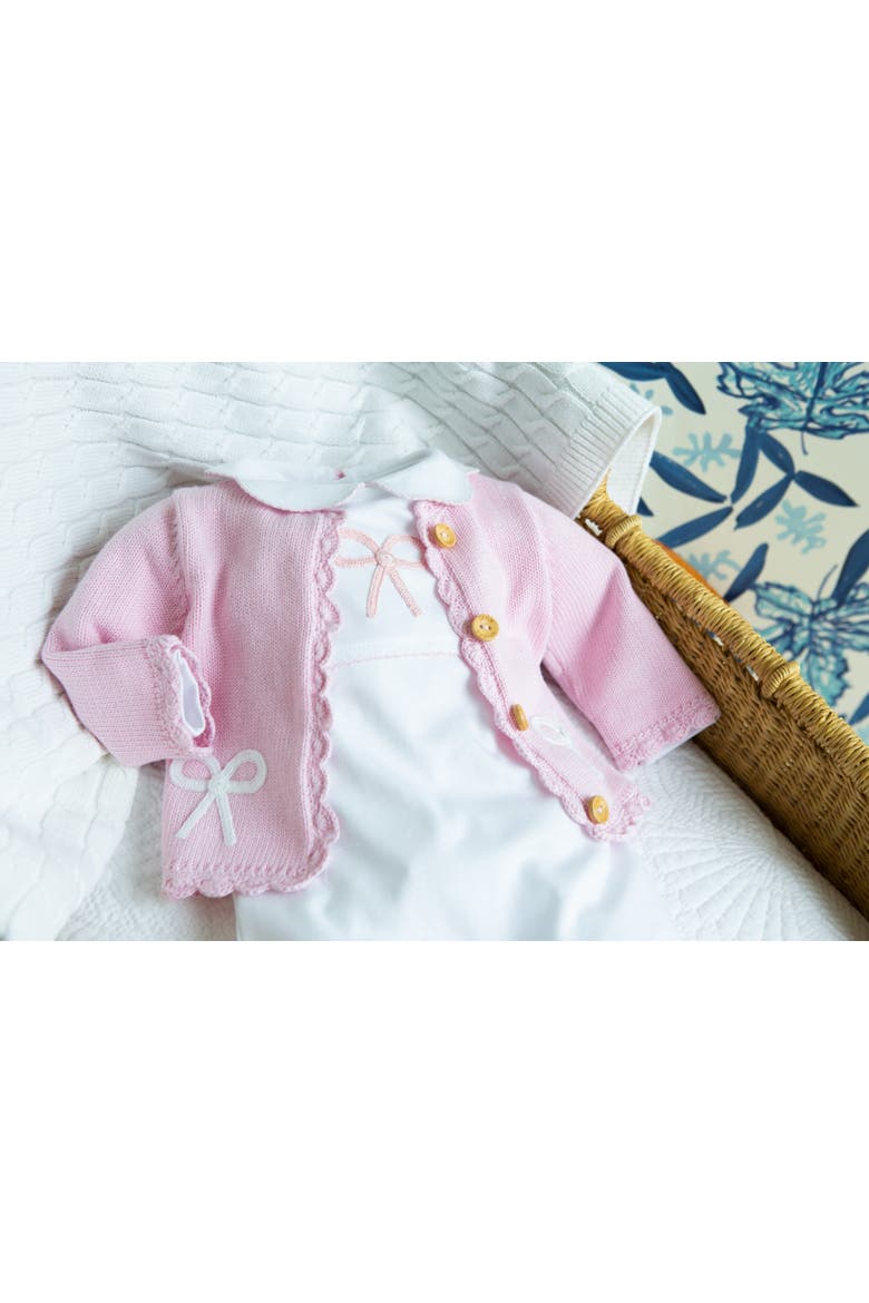 Crochet Playsuit, Alternate, color, Pink Bow