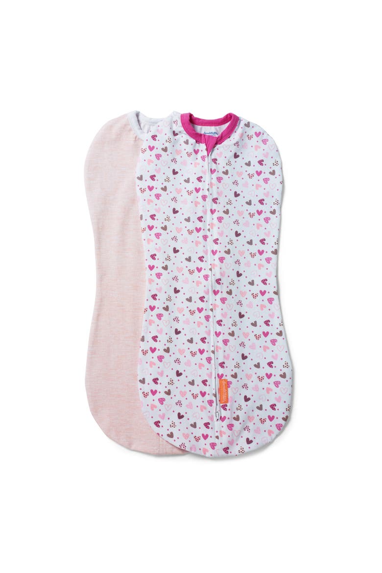 SwaddleMe by Ingenuity Compression Baby Swaddle Pod, Main, color, I Heart You