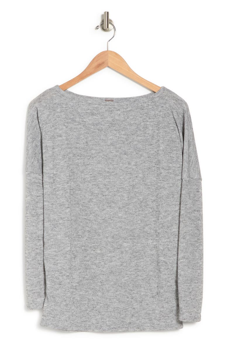 Boatneck Dolman Sweater, Alternate, color, IVORY PRINT 1