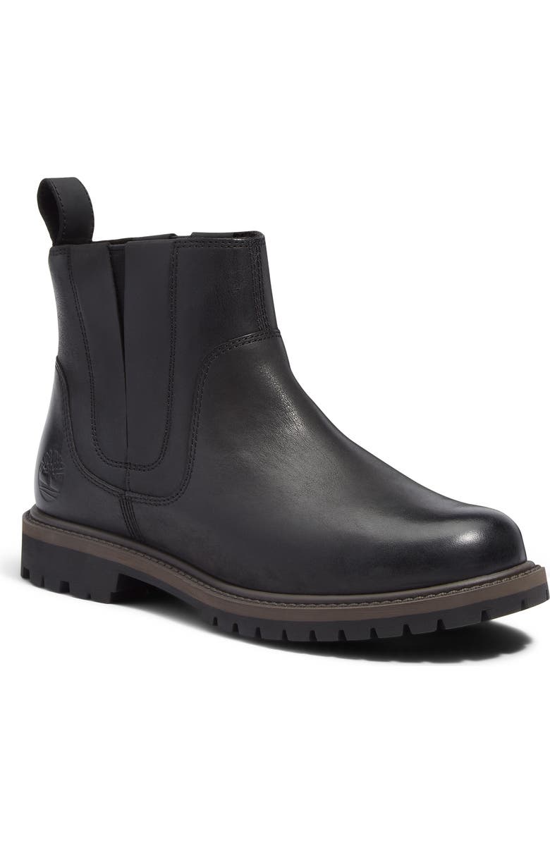 Timberland Premium Mid Chelsea Boot, Main, color, Black Full Grain