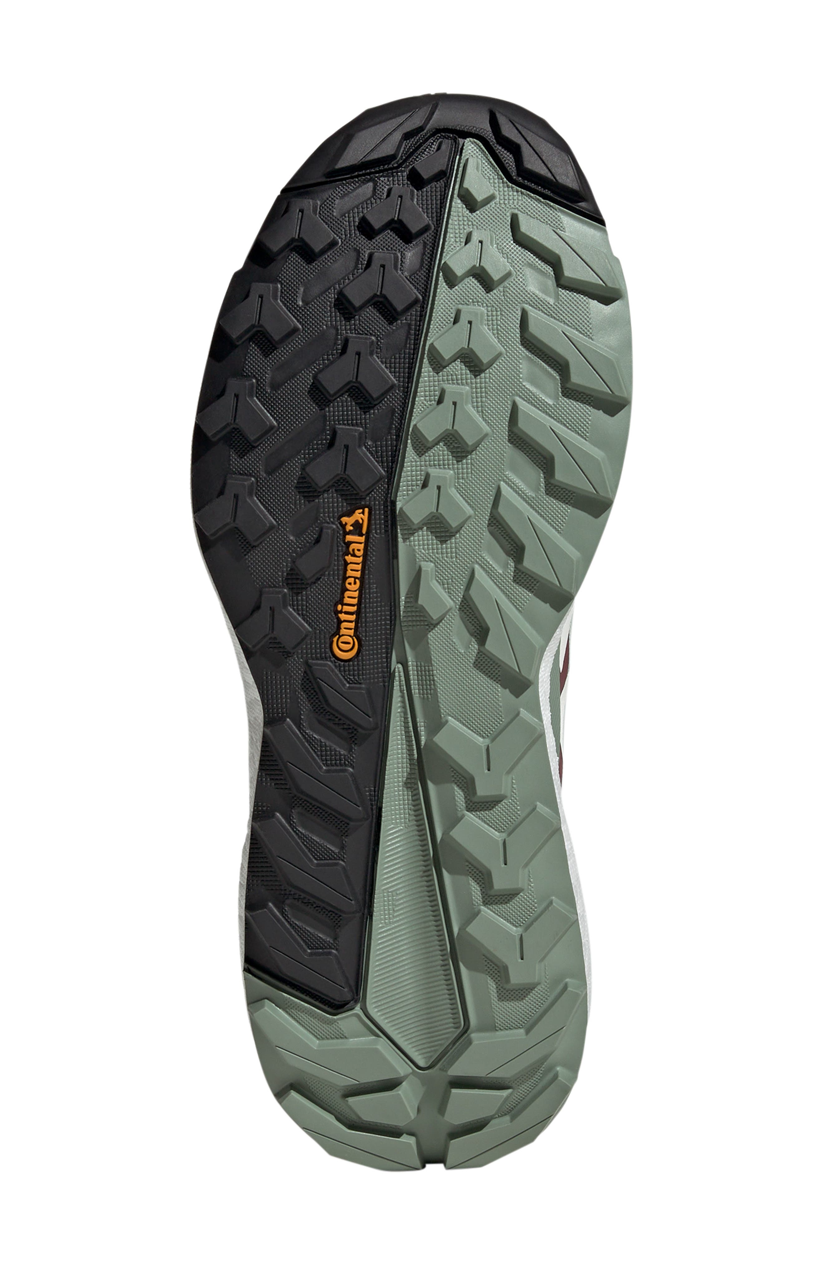 Terrex Free Hiker 2.0 Hiking Shoe, Alternate, color, GREEN/ OFF WHITE/ CRIMSON