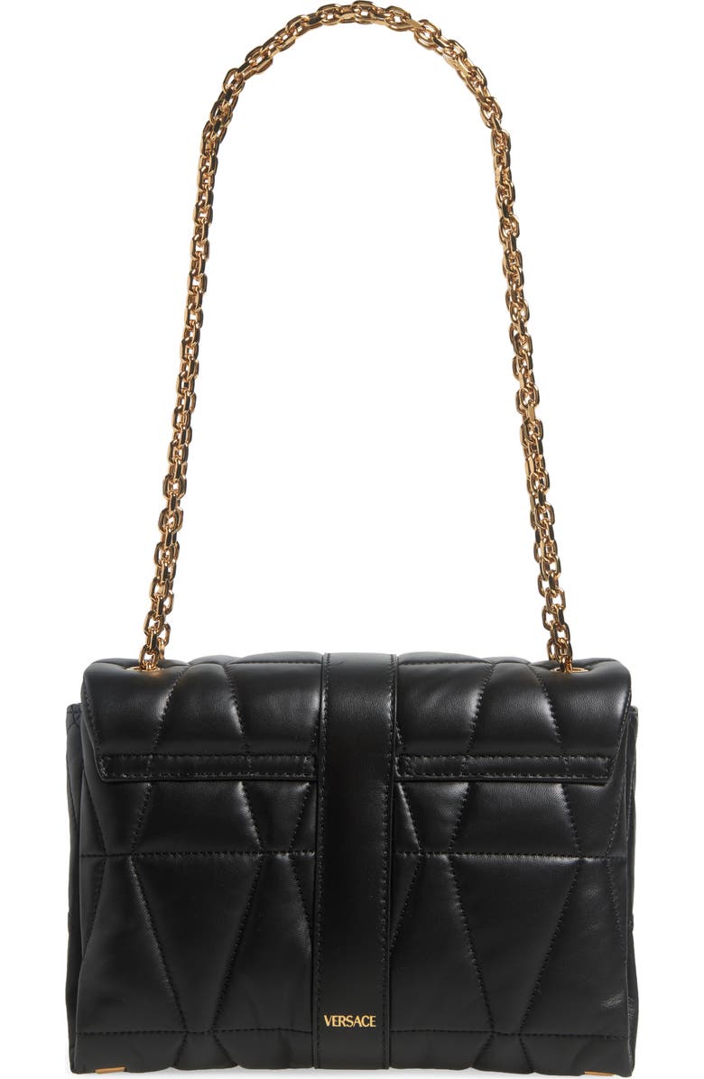 Versace Medusa 95 Soft Quilted Leather Shoulder Bag, Alternate, color,