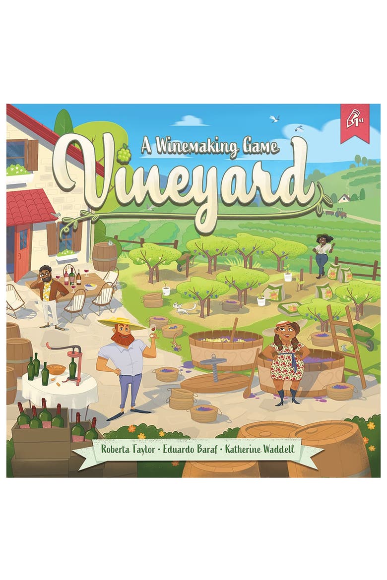 Vineyard, A Wine Making Board Game, Push Your Luck, Ages 13+, Main, color, Multicolored