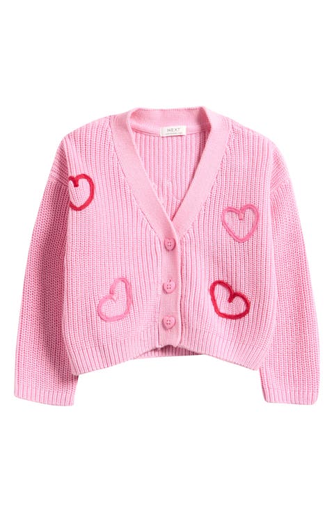 Kids' Lovebug Embroiderd Cotton Cardigan (Baby, Toddler & Little Kid)