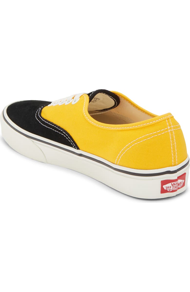 Vans Authentic Sneaker, Alternate, color, Yellow/ Black