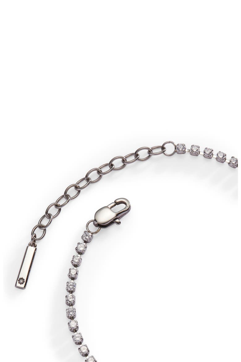 Babe Tennis Chain Bracelet, Alternate, color, Silver
