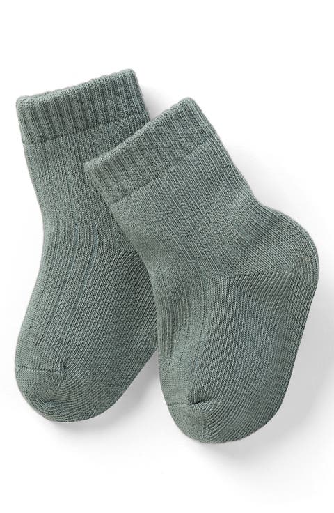 Cotton Blend Crew Socks (Baby)