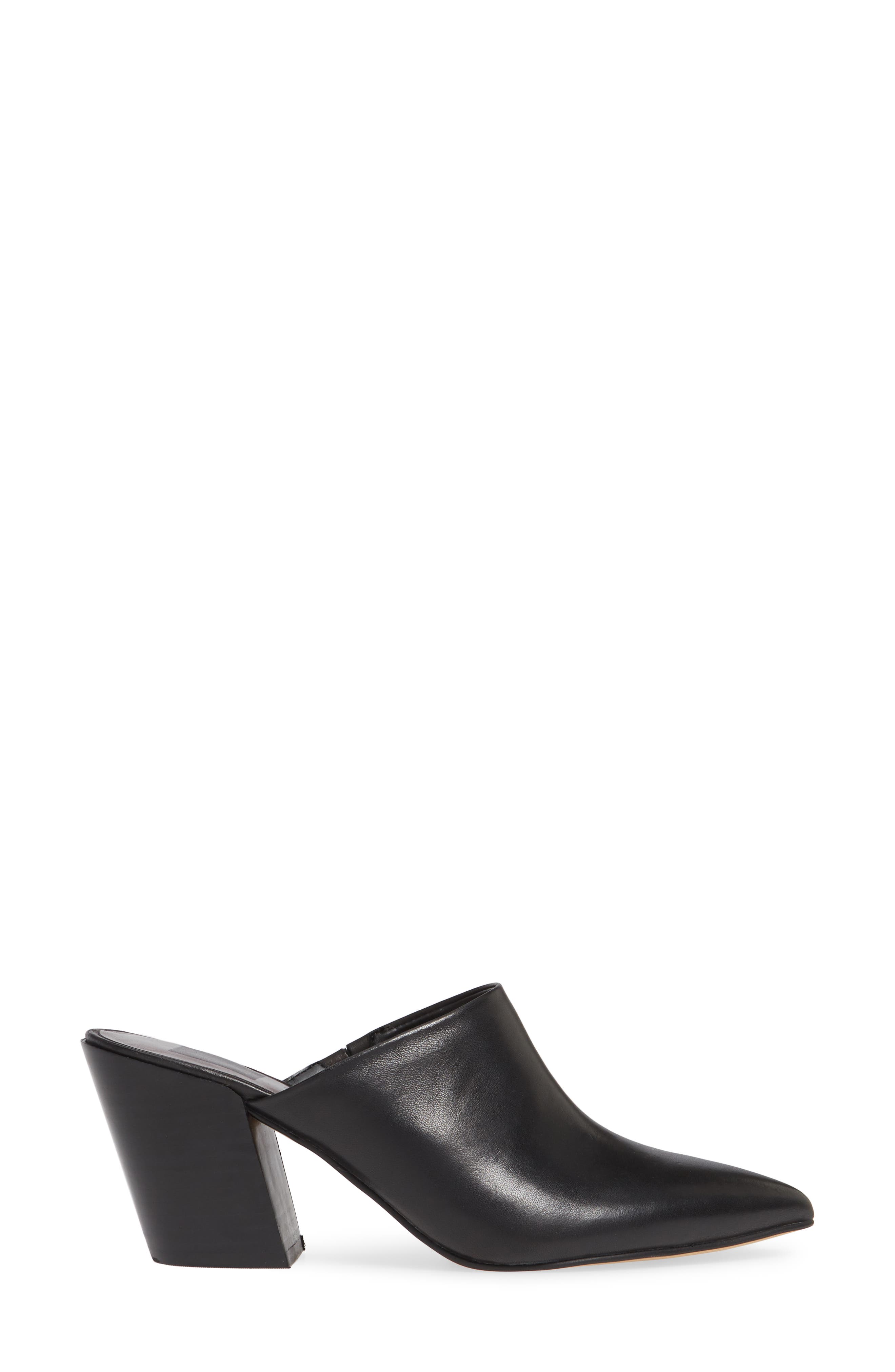 Angela Pointed Toe Mule, Alternate, color, ONYX