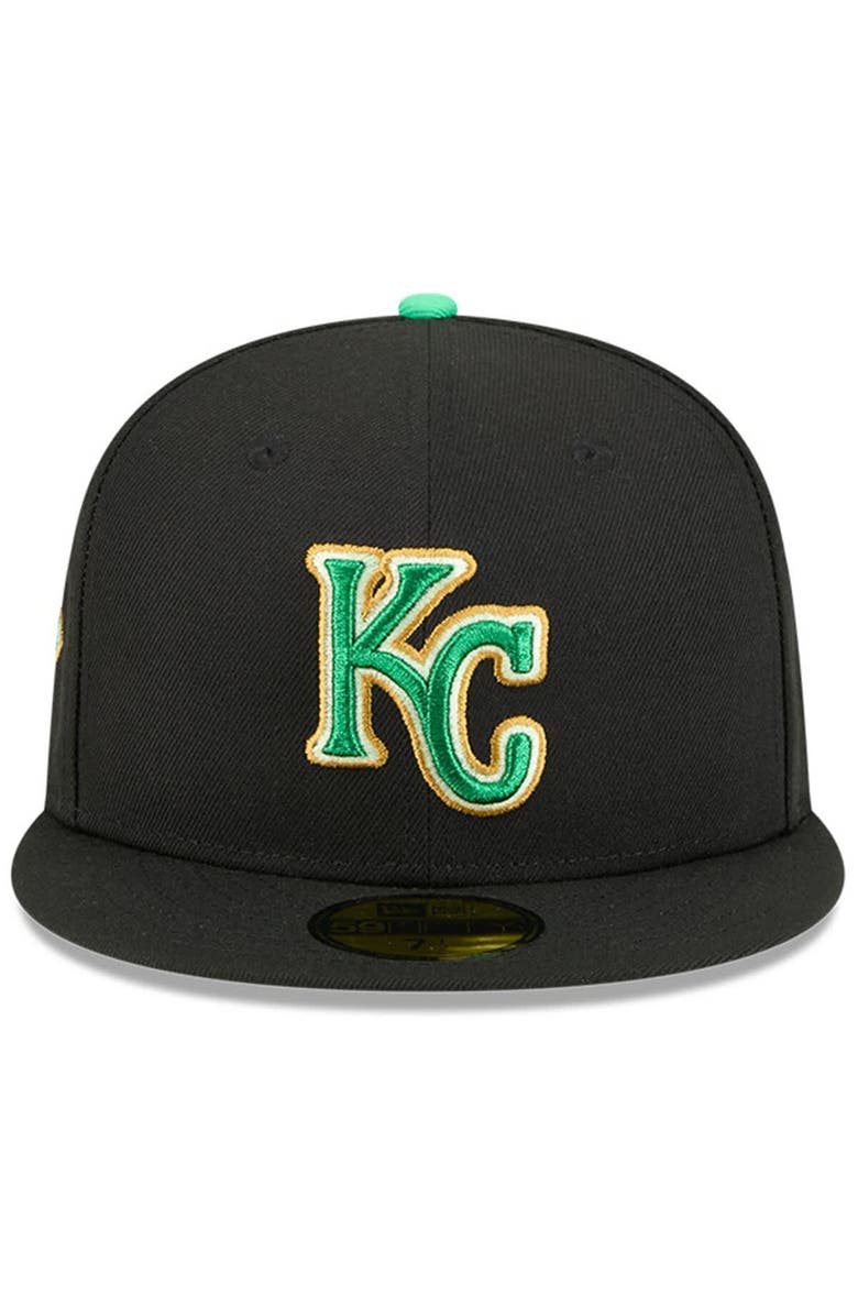 New Era Men's New Era  Black Kansas City Royals 2026 St. Patrick's Day 59FIFTY Fitted Hat, Alternate, color, Black