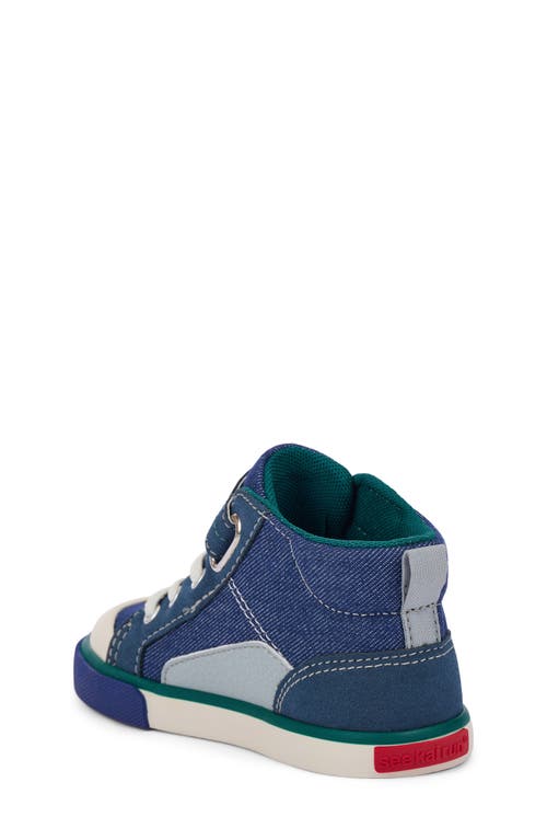 See Kai Run Kids' Dayton High Top Sneaker In Blue