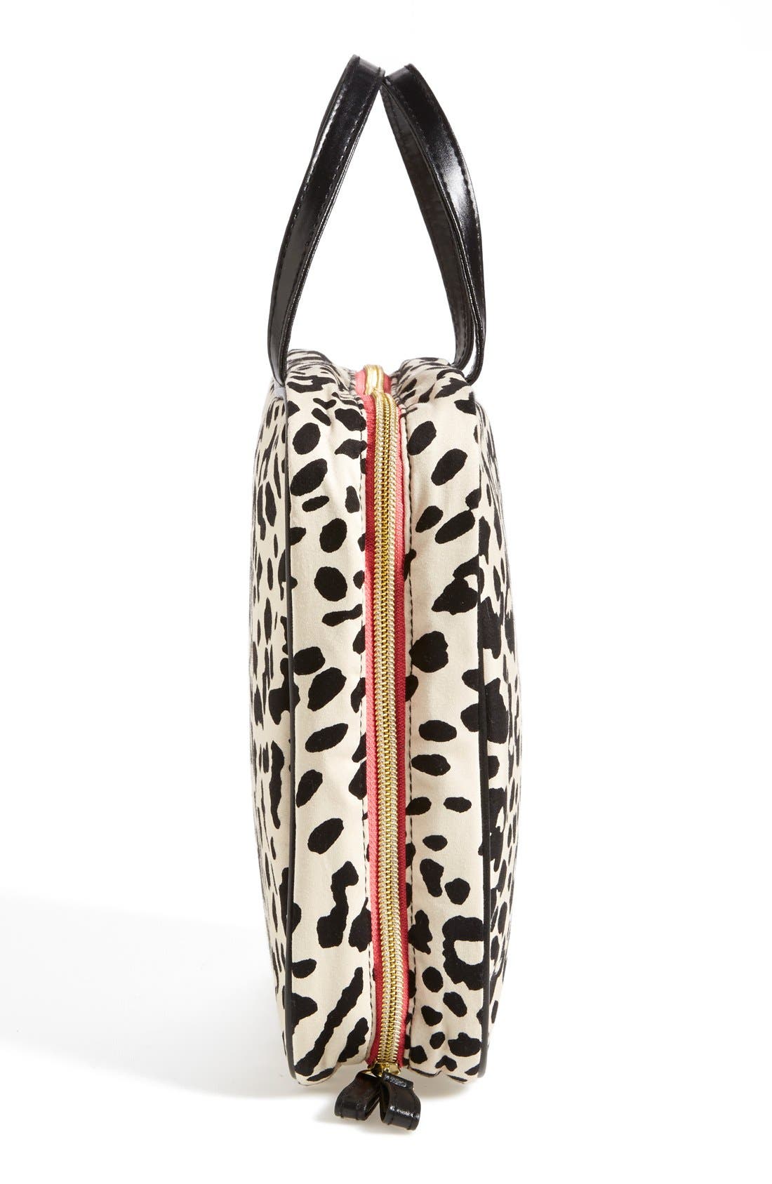 steph&co. 'Marissa - Leopard' Nylon Cosmetics Case (Nordstrom Exclusive), Alternate, color, NO COLOR