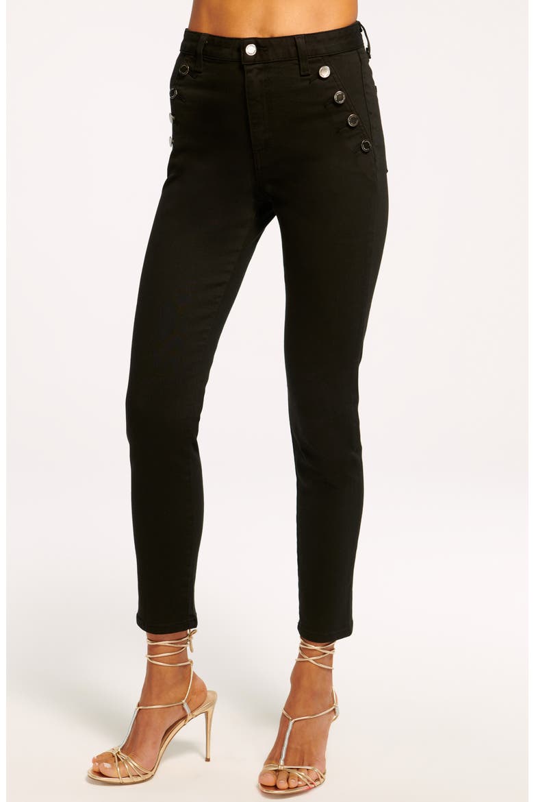 Helena High Waist Skinny Jeans, Alternate, color, BLACK