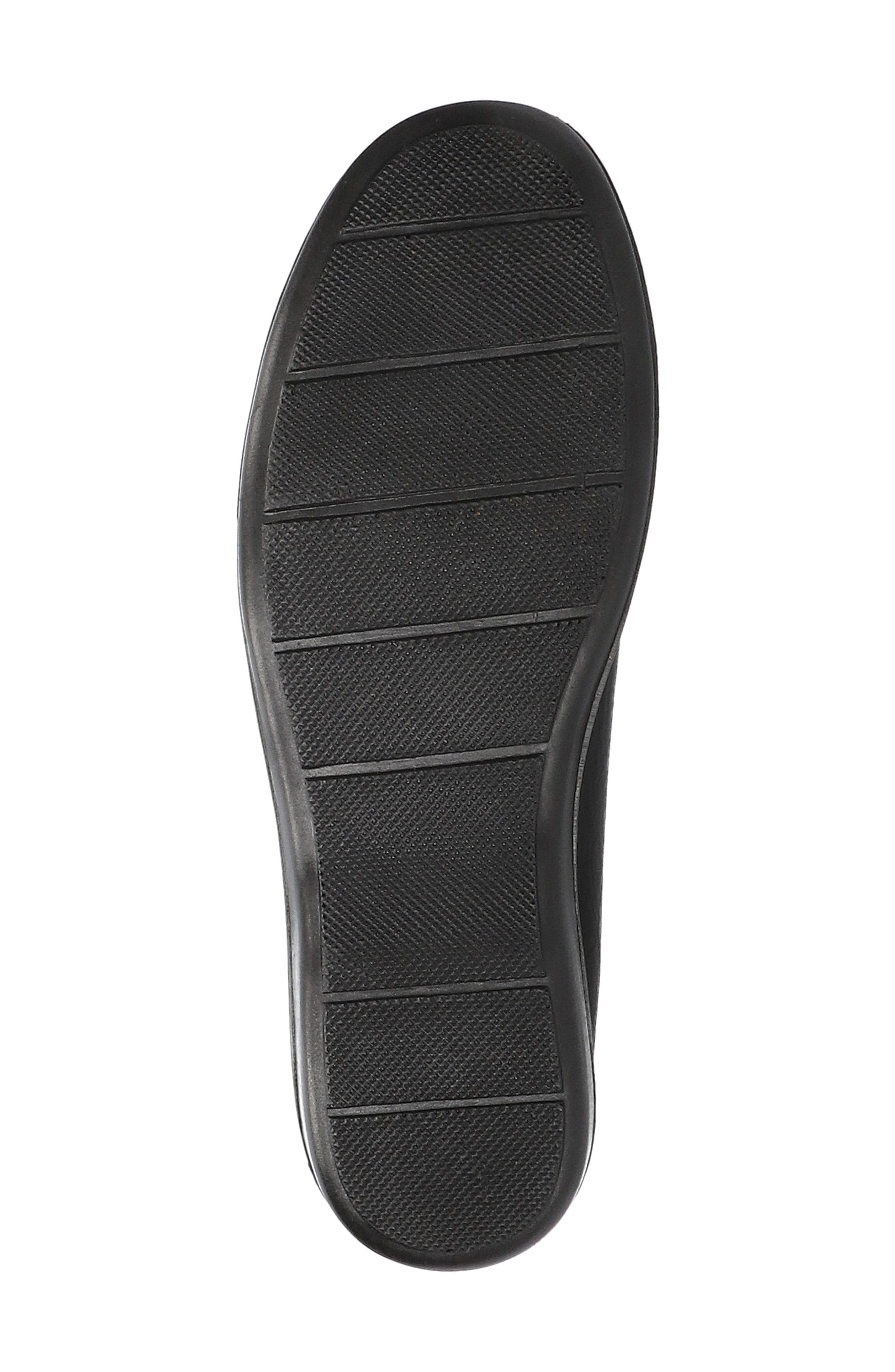 Paulie Faux Leather Flat, Alternate, color, BLACK