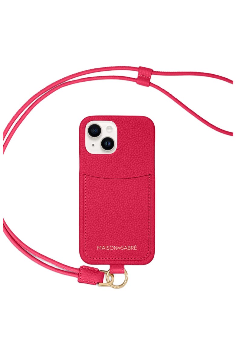 Sling Phone Case iPhone 14, Main, color, Shibuya Fuchsia