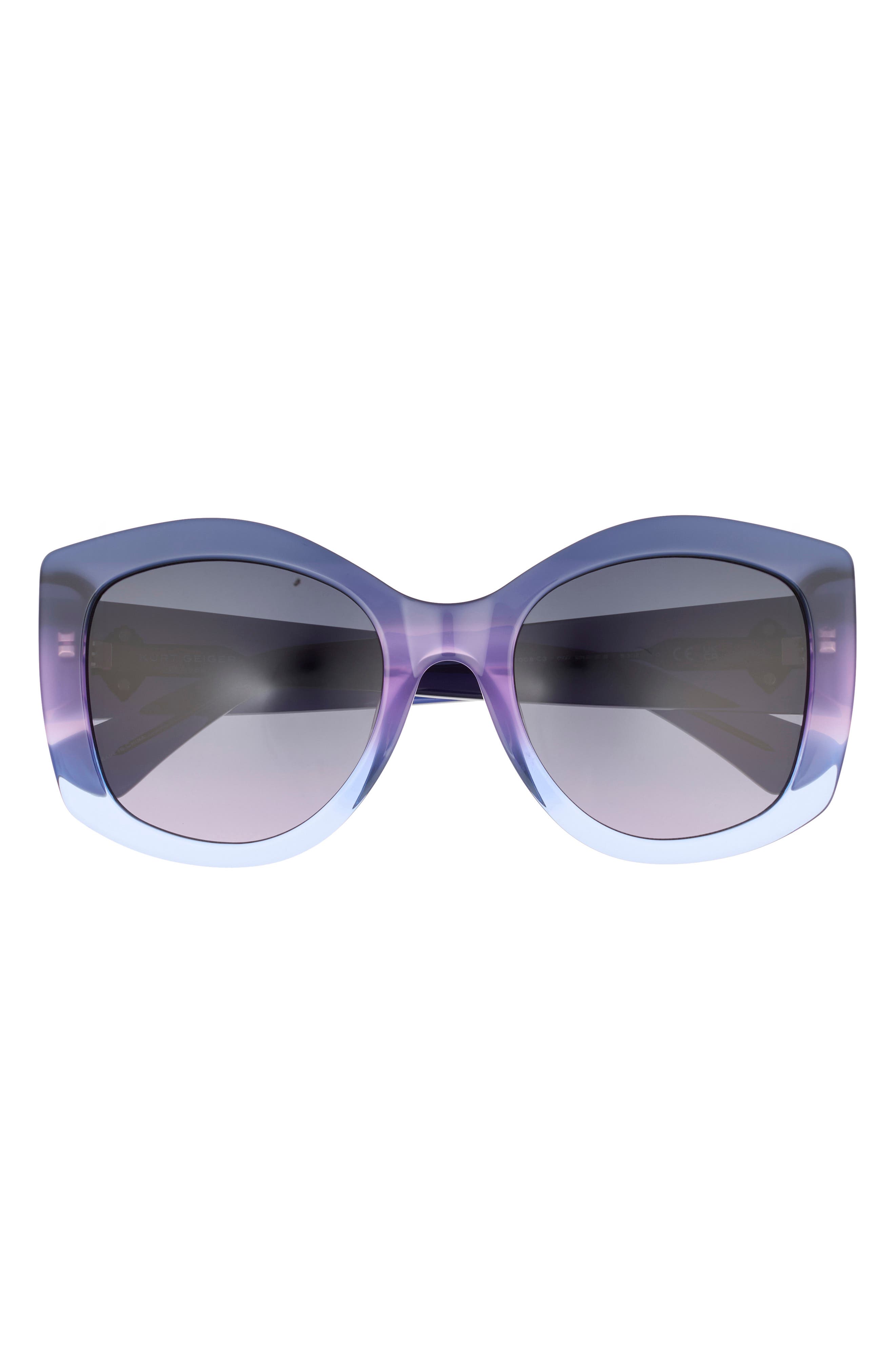 53mm Gradient Cat Eye Sunglasses