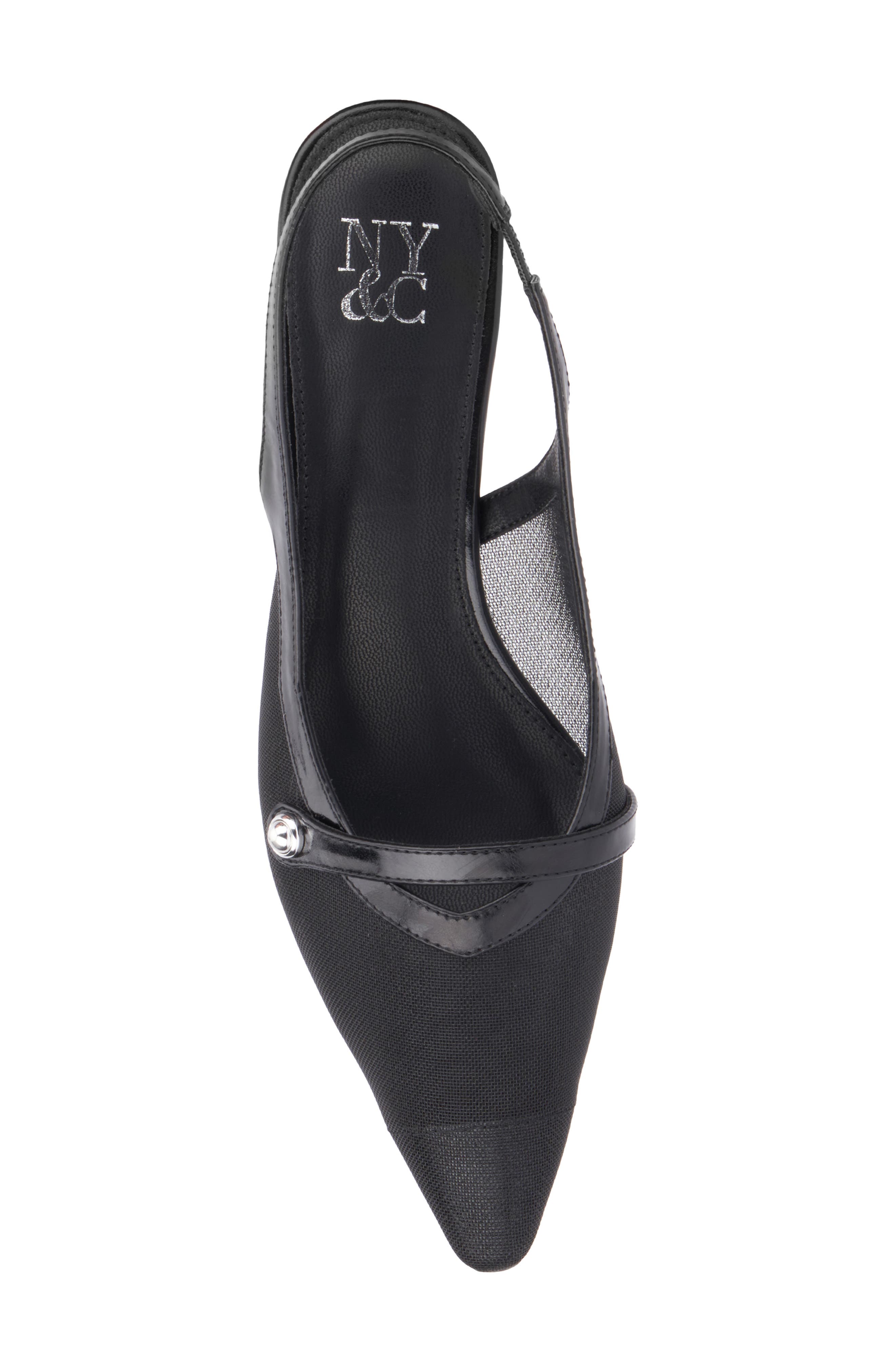 NEW YORK AND COMPANY Kristie Slingback Pump, Alternate, color, Black