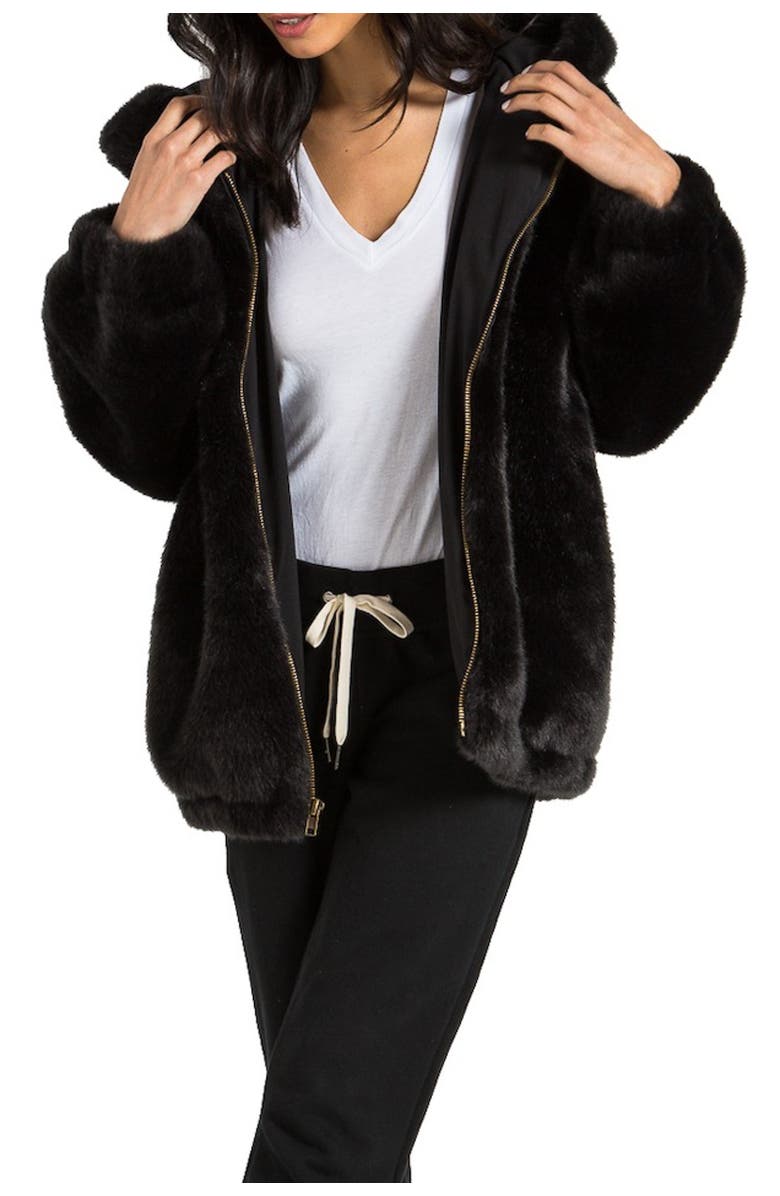 n:PHILANTHROPY Cedar Faux Fur Hooded Jacket, Main, color,
