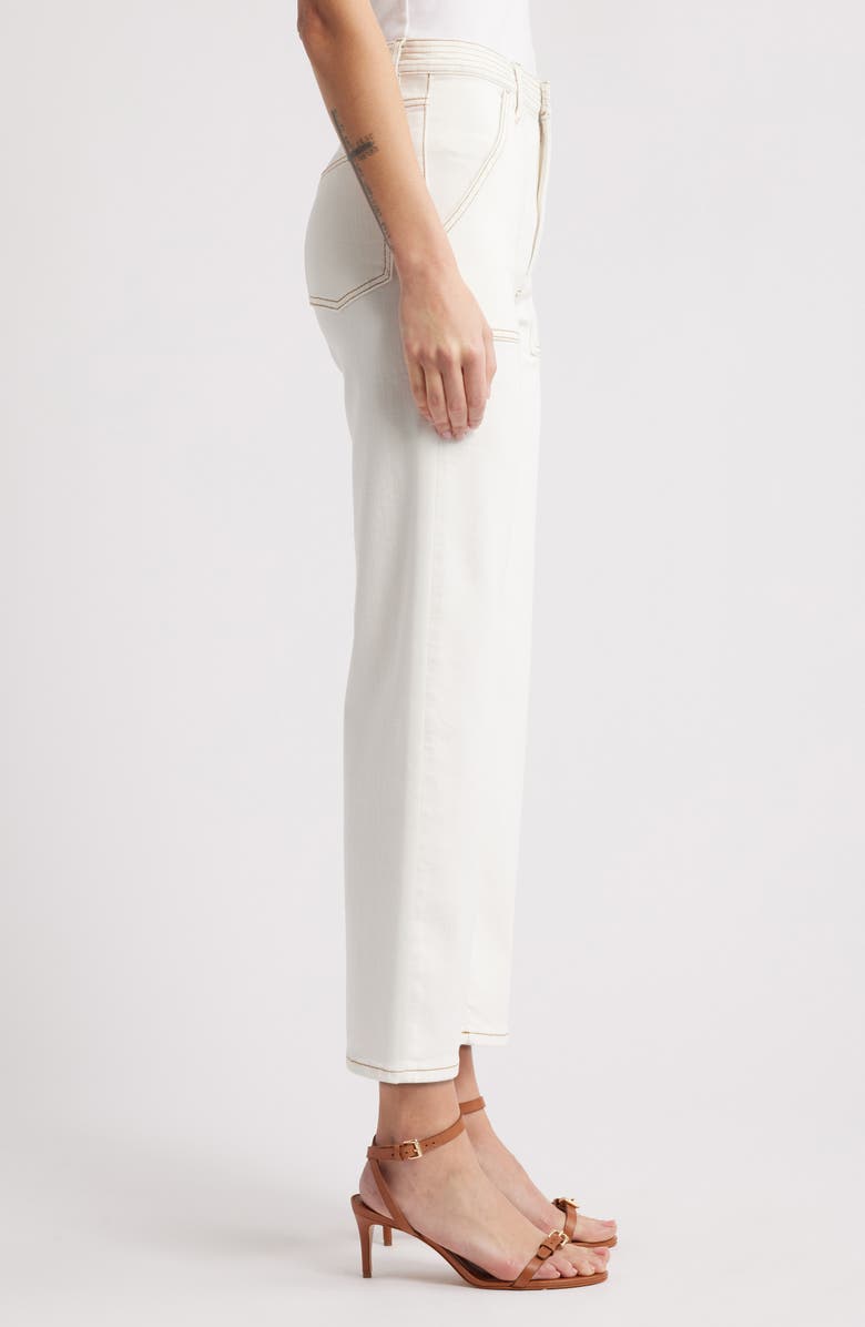 FRAME The Trapunto High Waist Ankle Straight Leg Jeans, Alternate, color, 