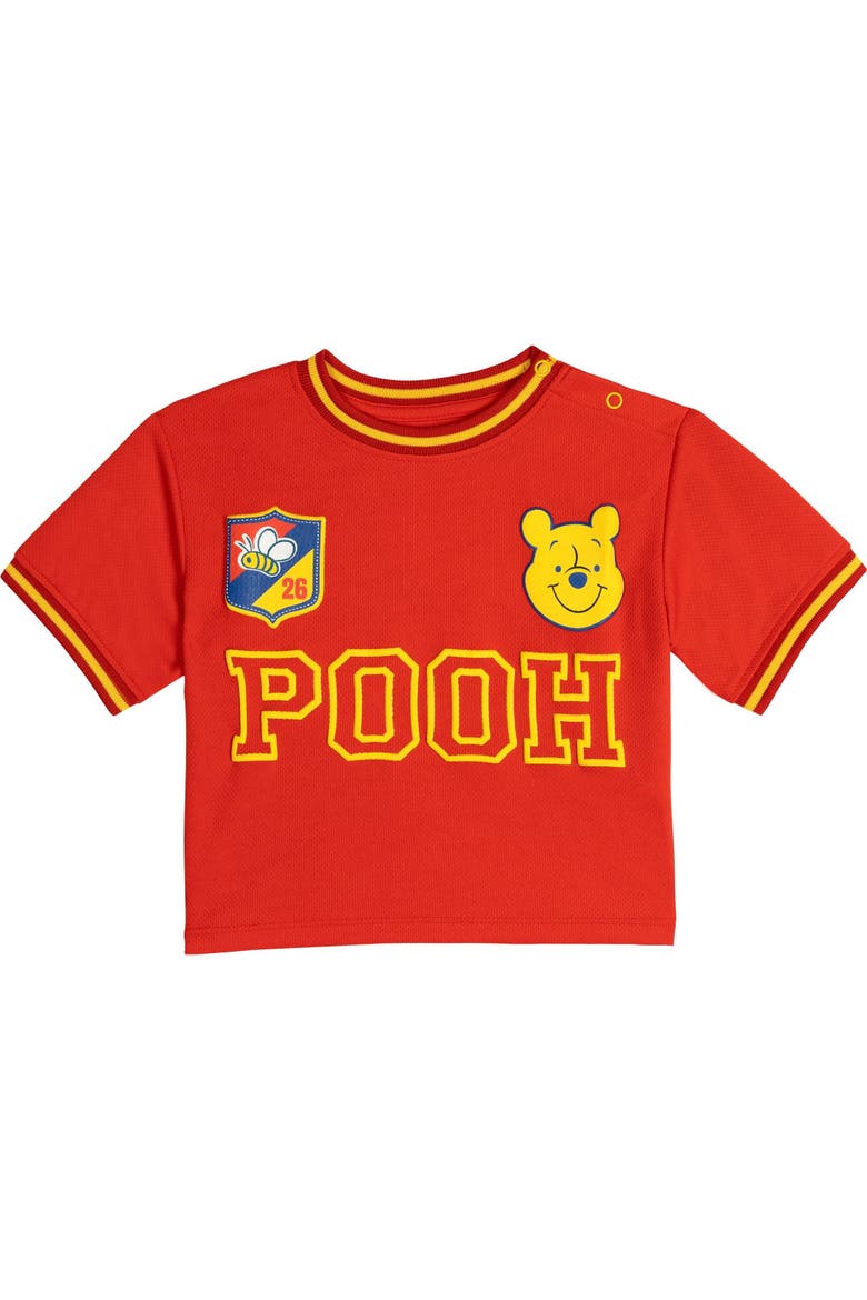 Winnie the Pooh Soccer Jersey and Shorts Set, Alternate, color, Pooh Red Blue Yellow