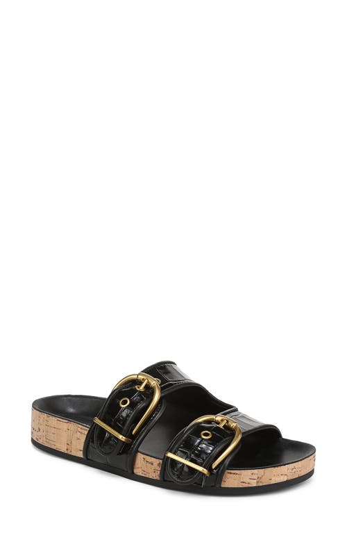 Veronica Beard Prue Two Strap Sandal In Black