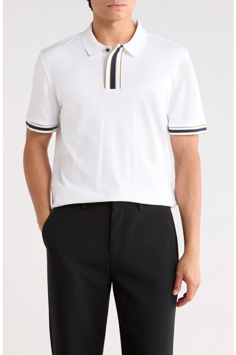 Parlay Cotton Knit Polo, Main, color, WHITE