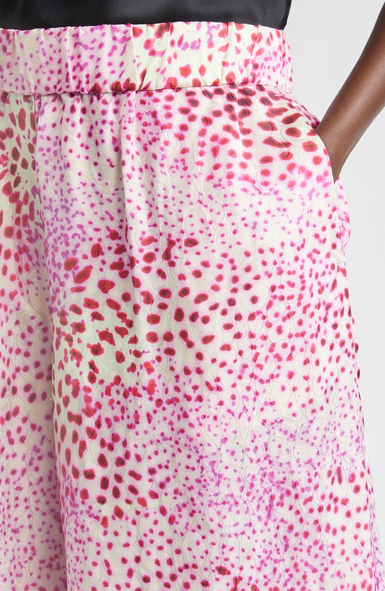 Dries Van Noten Pomy Bis Orchid Spot Print Jacquard Bermuda Shorts, Alternate, color,