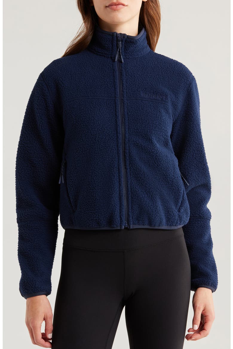 Chapelle Water Repellent Fleece Jacket, Alternate, color, NAVY