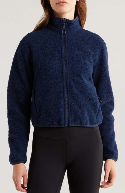 Halfdays Chapelle Water Repellent Fleece Jacket In Navy