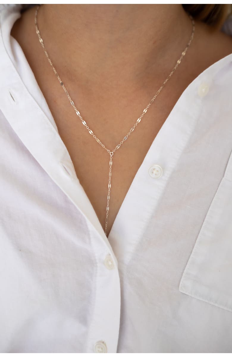 Set & Stones Phoebe Lariat Necklace, Alternate, color, Silver