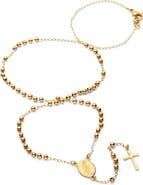 HMY JEWELRY Saint Pendant Rosary Necklace
