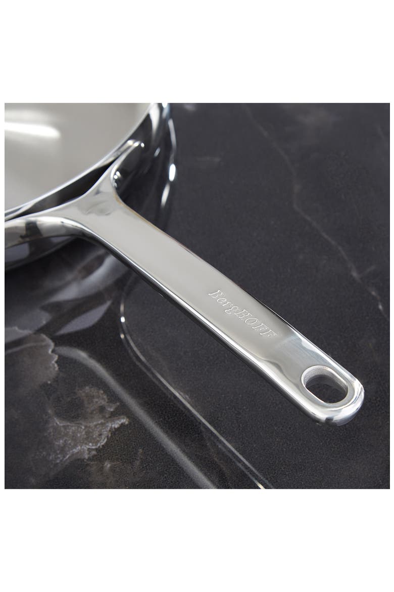 Belly Tri-Ply Stainless Steel Skillet, Alternate, color, STELLAR