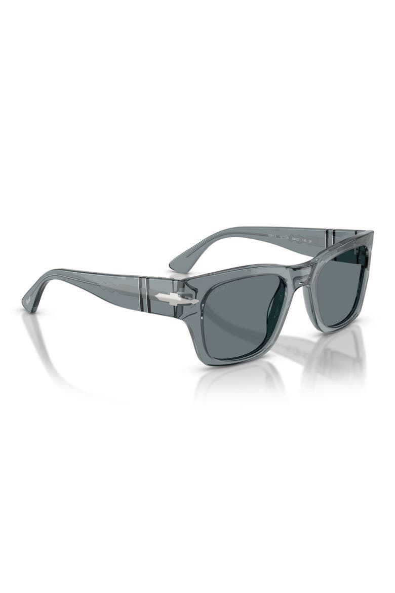 54mm Polarized Square Sunglasses, Alternate, color, TRANSPARENT OCEAN / BLUE POLAR
