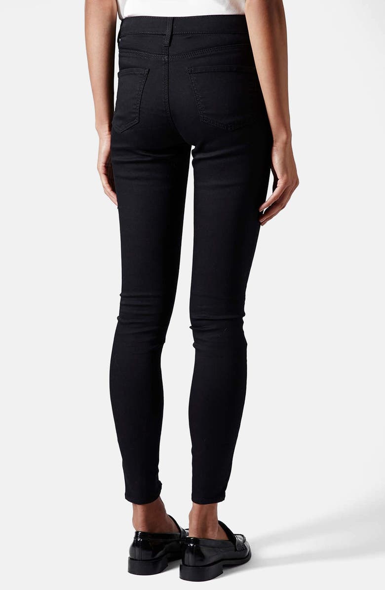 Topshop Moto 'Leigh' Mid Rise Skinny Jeans, Alternate, color, 