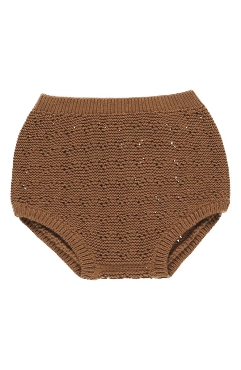 QUINCY MAE Organic Cotton Knit Bloomers, Main, color, Cinnamon