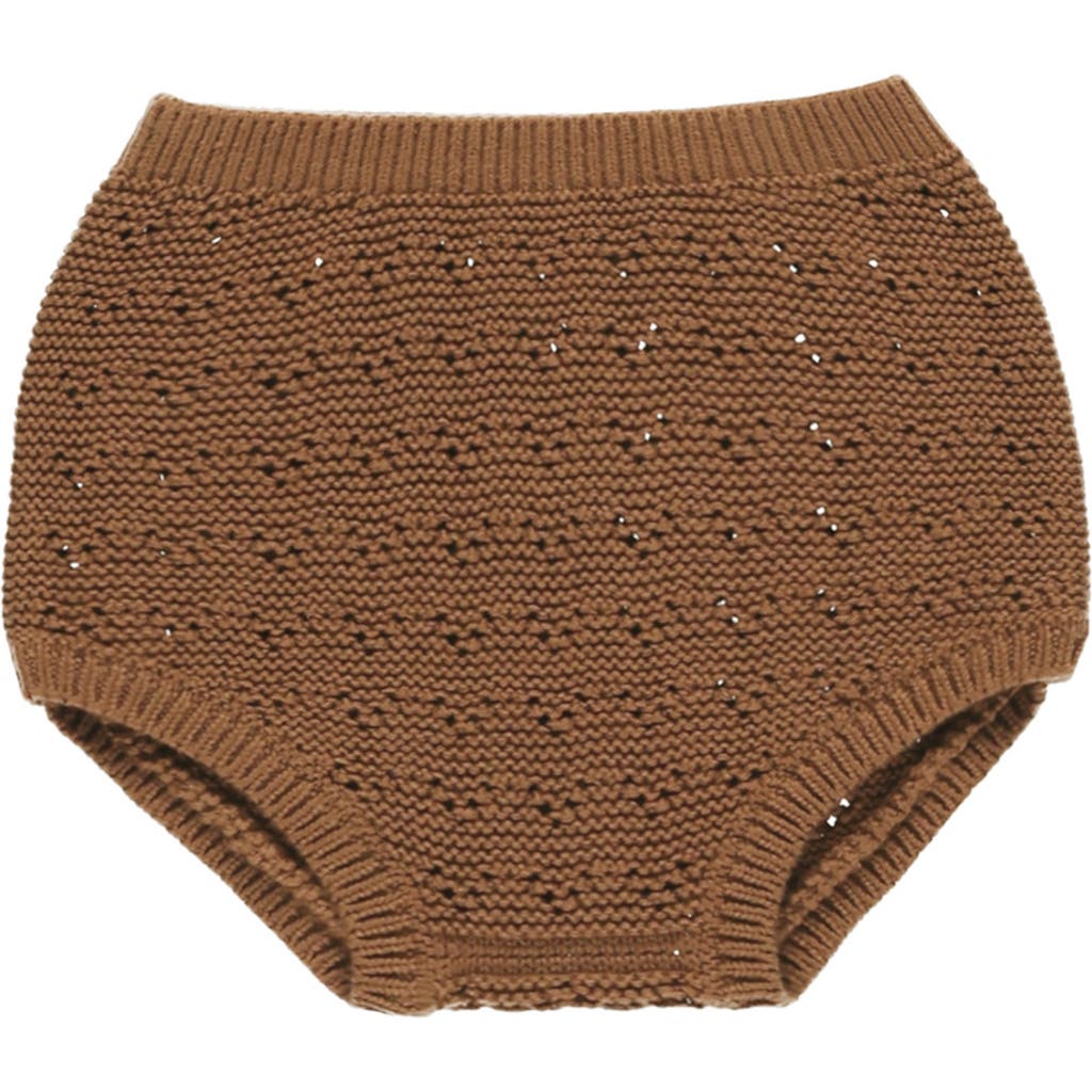 Quincy Mae Organic Cotton Knit Bloomers In Brown
