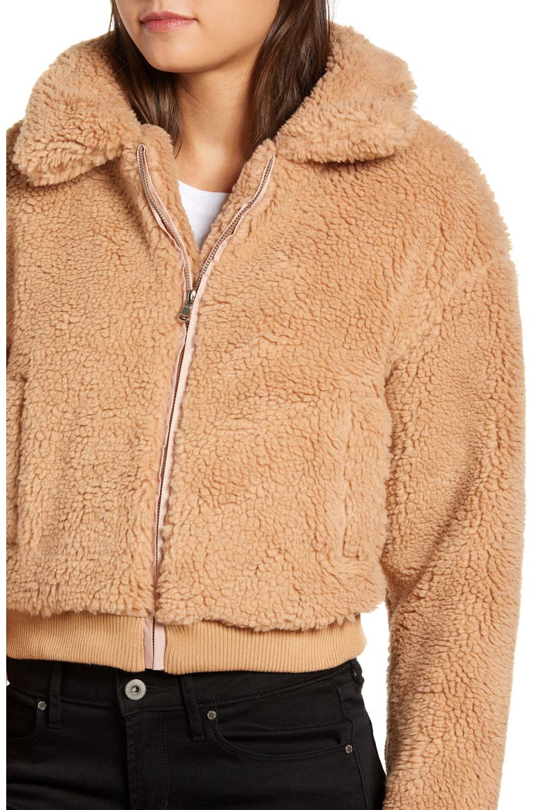 Teddy Jacket, Alternate, color, BROWN
